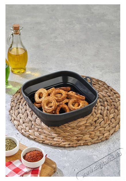 HANE TOO &ouml;sszecsukhat&oacute; n&eacute;gyzetes szilikon forma forr&oacute;levegős s&uuml;tőh&ouml;z 21cm*21cm, sz&uuml;rke, fekete vagy piros sz&iacute;nű SL-3251 Konyhai term&eacute;kek - Egy&eacute;b / Konyhai kieg&eacute;sz&iacute;tő - 503113