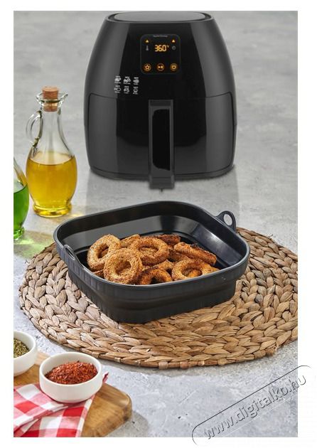 HANE TOO &ouml;sszecsukhat&oacute; n&eacute;gyzetes szilikon forma forr&oacute;levegős s&uuml;tőh&ouml;z 21cm*21cm, sz&uuml;rke, fekete vagy piros sz&iacute;nű SL-3251 Konyhai term&eacute;kek - Egy&eacute;b / Konyhai kieg&eacute;sz&iacute;tő - 503113