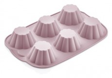 HANE IRIS MIX szilikon muffin s&uuml;tőforma 6 darabhoz, sz&uuml;rke, fekete vagy piros sz&iacute;nű SL-3207 Konyhai term&eacute;kek - Ed&eacute;ny - S&uuml;tőtepsi / s&uuml;tőforma - 507691