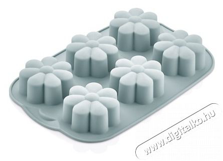 HANE IRIS MIX szilikon muffin s&uuml;tőforma 6 darabhoz, sz&uuml;rke, fekete vagy piros sz&iacute;nű SL-3207 Konyhai term&eacute;kek - Ed&eacute;ny - S&uuml;tőtepsi / s&uuml;tőforma - 507691