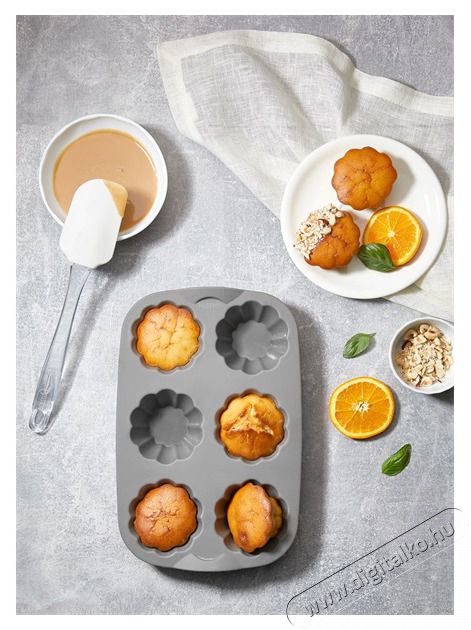 HANE IRIS MIX szilikon muffin s&uuml;tőforma 6 darabhoz, sz&uuml;rke, fekete vagy piros sz&iacute;nű SL-3207 Konyhai term&eacute;kek - Ed&eacute;ny - S&uuml;tőtepsi / s&uuml;tőforma - 507691