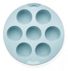 HANE IRIS szilikon kerek muffin s&uuml;tőforma 7 darabhoz, sz&uuml;rke, fekete vagy piros sz&iacute;nű SL-3206 Konyhai term&eacute;kek - Ed&eacute;ny - S&uuml;tőtepsi / s&uuml;tőforma - 507690