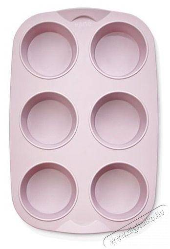 HANE IRIS szilikon muffin s&uuml;tőforma 6 darabhoz, sz&uuml;rke, fekete vagy piros sz&iacute;nű SL-3208 Konyhai term&eacute;kek - Ed&eacute;ny - S&uuml;tőtepsi / s&uuml;tőforma - 507692