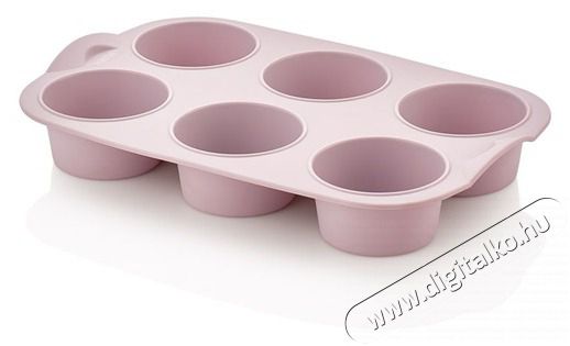HANE IRIS szilikon muffin s&uuml;tőforma 6 darabhoz, sz&uuml;rke, fekete vagy piros sz&iacute;nű SL-3208 Konyhai term&eacute;kek - Ed&eacute;ny - S&uuml;tőtepsi / s&uuml;tőforma - 507692