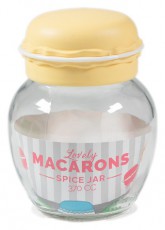 HANE IRIS Macaron üveg fűszertartó 370ml, zöld, fukszia, narancs vagy citromsárga színű HN-1215 Háztartás / Otthon / Kültér - Lakásfelszerelés - Tároló - 508727