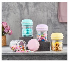 HANE IRIS Macaron &uuml;veg fűszertart&oacute; 212ml, r&oacute;szasz&iacute;n, menta z&ouml;ld, s&aacute;rga vagy lila HN-1363 Konyhai term&eacute;kek - Ed&eacute;ny - &Eacute;telt&aacute;rol&oacute; - 514777