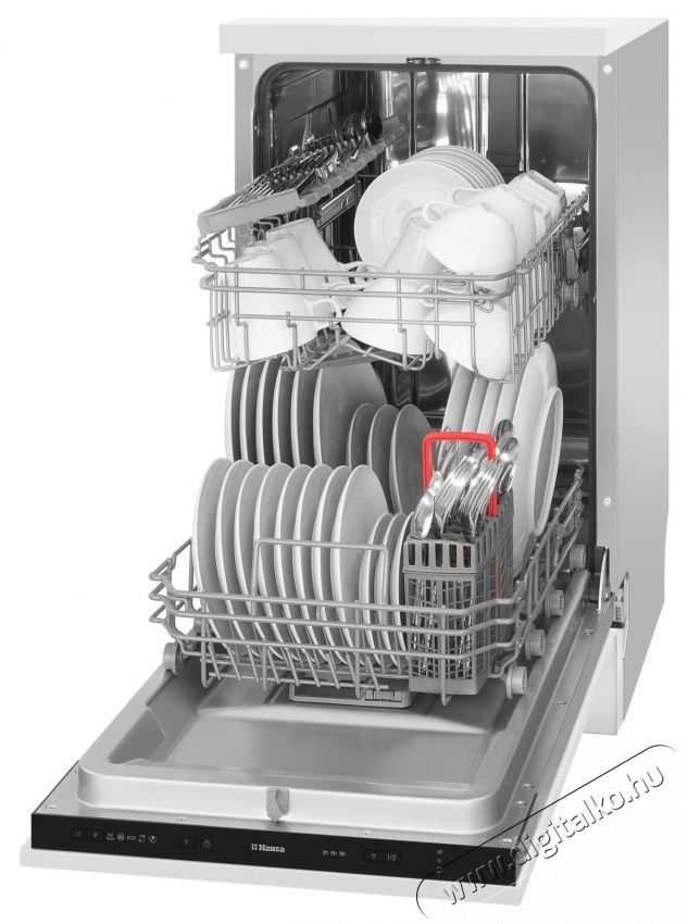 Hansa Be&eacute;p&iacute;thető mosogat&oacute;g&eacute;p, 9 ter&iacute;t&eacute;k, 5 program Konyhai term&eacute;kek - Mosogat&oacute;g&eacute;p - Keskeny (45cm-ig) be&eacute;p&iacute;thető mosogat&oacute;g&eacute;p - 533417