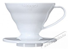 Hario Dripper V60-01, műanyag, feh&eacute;r Konyhai term&eacute;kek - K&aacute;v&eacute;főző / k&aacute;v&eacute;&ouml;rlő / kieg&eacute;sz&iacute;tő - Filteres k&aacute;v&eacute;főző - 524880