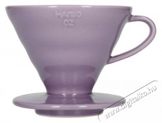 Hario Dripper V60-02, ker&aacute;mia, lila Konyhai term&eacute;kek - K&aacute;v&eacute;főző / k&aacute;v&eacute;&ouml;rlő / kieg&eacute;sz&iacute;tő - Filteres k&aacute;v&eacute;főző - 524878
