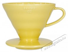 Hario Dripper V60-02, ker&aacute;mia, s&aacute;rga Konyhai term&eacute;kek - K&aacute;v&eacute;főző / k&aacute;v&eacute;&ouml;rlő / kieg&eacute;sz&iacute;tő - Filteres k&aacute;v&eacute;főző - 524884