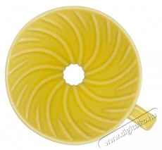 Hario Dripper V60-02, ker&aacute;mia, s&aacute;rga Konyhai term&eacute;kek - K&aacute;v&eacute;főző / k&aacute;v&eacute;&ouml;rlő / kieg&eacute;sz&iacute;tő - Filteres k&aacute;v&eacute;főző - 524884