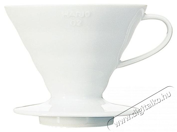 Hario DripperV60-02, ker&aacute;mia, feh&eacute;r Konyhai term&eacute;kek - K&aacute;v&eacute;főző / k&aacute;v&eacute;&ouml;rlő / kieg&eacute;sz&iacute;tő - Filteres k&aacute;v&eacute;főző - 524859
