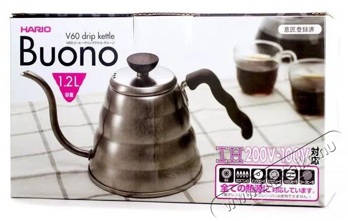 Hario Buono 1,2 l kanna Konyhai term&eacute;kek - V&iacute;zforral&oacute; / teafőző - 524889