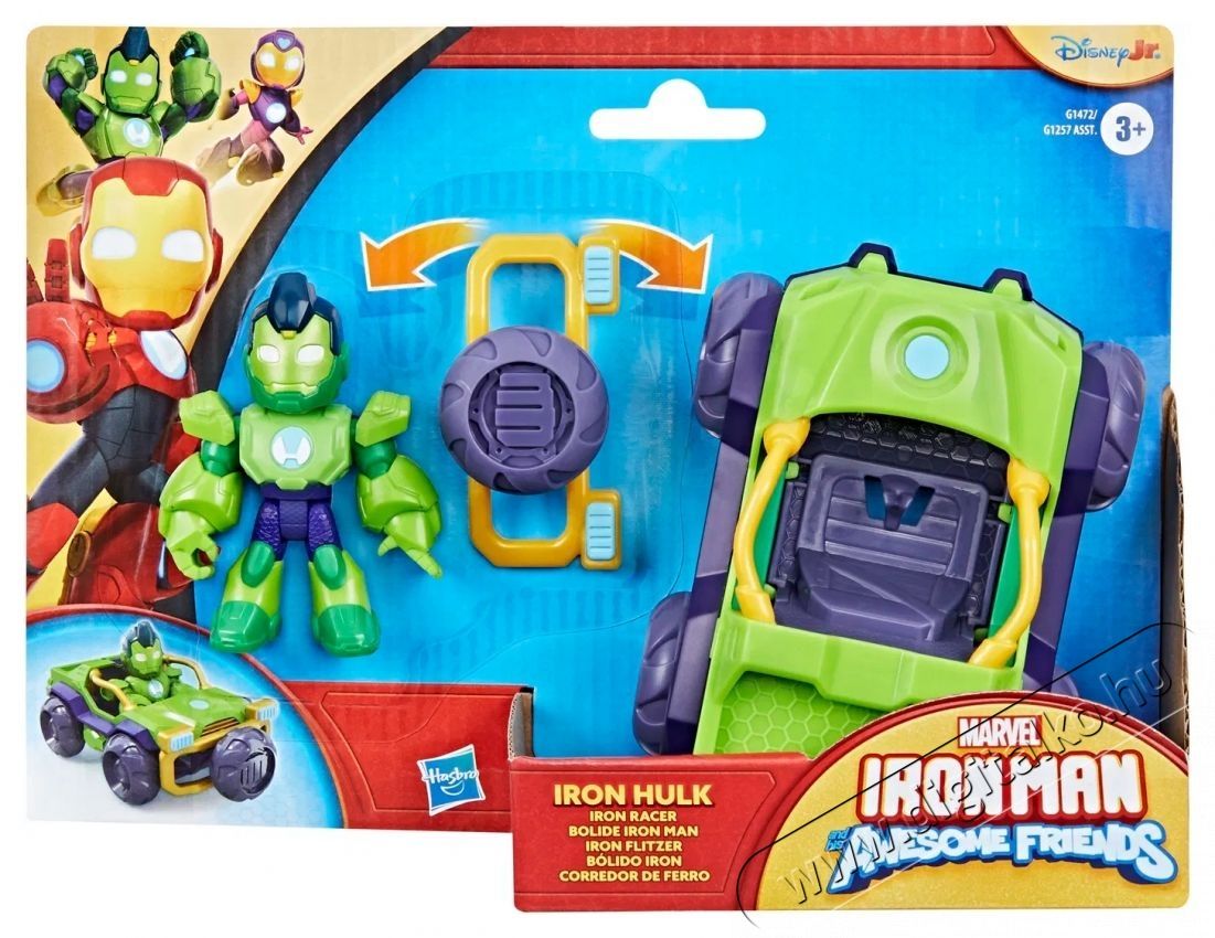 Hasbro Marvel Iron Man and His Awesome Friends Iron Hulk j&aacute;rmű &eacute;s figura H&aacute;ztart&aacute;s / Otthon / K&uuml;lt&eacute;r - J&aacute;t&eacute;k / Sport - J&aacute;t&eacute;kfigura - 531844