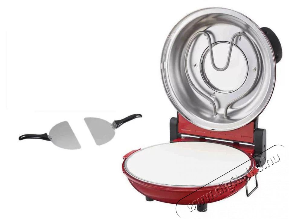 Hausmeister HM 6149 Da Gennaro 1200W 30 cm elektromos pizzas&uuml;tő, piros Konyhai term&eacute;kek - Konyhai kisg&eacute;p (s&uuml;t&eacute;s / főz&eacute;s / hűt&eacute;s / &eacute;telk&eacute;sz&iacute;t&eacute;s) - Konyhai k&uuml;l&ouml;nlegess&eacute;g - 495052