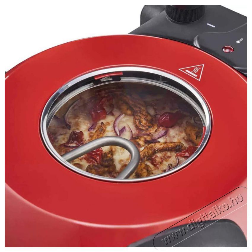 Hausmeister HM 6149 Da Gennaro 1200W 30 cm elektromos pizzas&uuml;tő, piros Konyhai term&eacute;kek - Konyhai kisg&eacute;p (s&uuml;t&eacute;s / főz&eacute;s / hűt&eacute;s / &eacute;telk&eacute;sz&iacute;t&eacute;s) - Konyhai k&uuml;l&ouml;nlegess&eacute;g - 495052
