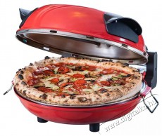 Hausmeister HM 6149 Da Gennaro 1200W 30 cm elektromos pizzasütő, piros Konyhai termékek - Konyhai kisgép (sütés / főzés / hűtés / ételkészítés) - Konyhai különlegesség - 495052