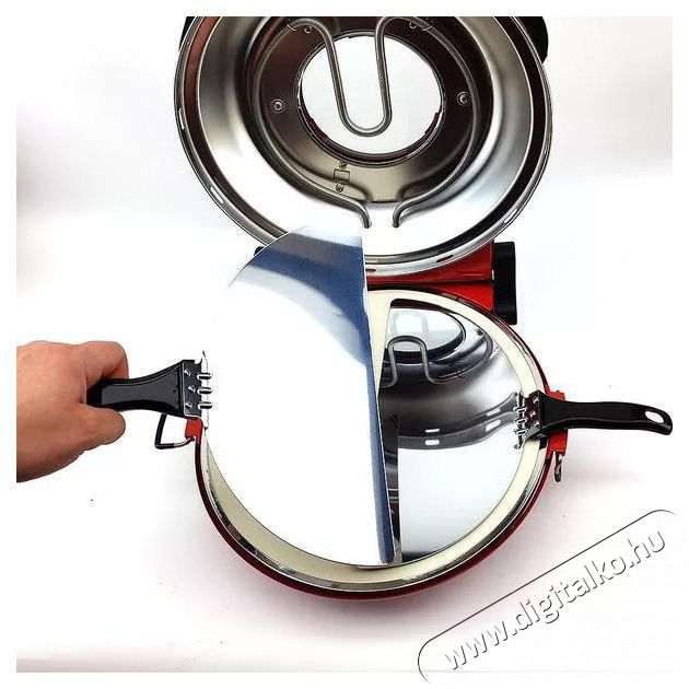 Hausmeister HM 6149 Da Gennaro 1200W 30 cm elektromos pizzas&uuml;tő, piros Konyhai term&eacute;kek - Konyhai kisg&eacute;p (s&uuml;t&eacute;s / főz&eacute;s / hűt&eacute;s / &eacute;telk&eacute;sz&iacute;t&eacute;s) - Konyhai k&uuml;l&ouml;nlegess&eacute;g - 495052