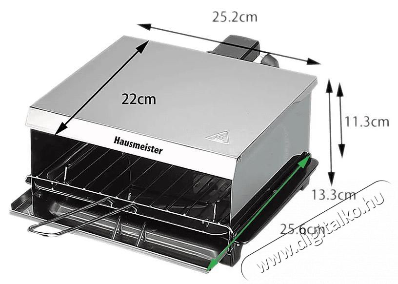 Hausmeister HM 8812 Retro grill szendvics s&uuml;tő, 800 W, ez&uuml;st Konyhai term&eacute;kek - Konyhai kisg&eacute;p (s&uuml;t&eacute;s / főz&eacute;s / hűt&eacute;s / &eacute;telk&eacute;sz&iacute;t&eacute;s) - Melegszendvics / gofri s&uuml;tő - 495051