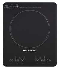 HAUSBERG HB-1525NG 2000W-os fekete elektromos egylapos indukciós főzőlap érintésvezérléssel Konyhai termékek - Sütő-főzőlap, tűzhely (szabadonálló) - Indukciós főzőlap (szabadonálló) - 501655