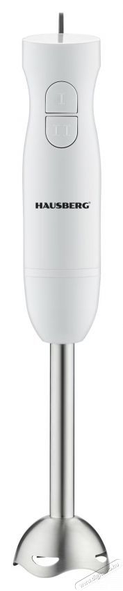 HAUSBERG HB-7674AB 300W feh&eacute;r botmixer Konyhai term&eacute;kek - Konyhai kisg&eacute;p (elők&eacute;sz&iacute;t&eacute;s / feldolgoz&aacute;s) - Botmixer - 502447