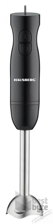 HAUSBERG HB-7674NG 300W fekete botmixer Konyhai term&eacute;kek - Konyhai kisg&eacute;p (elők&eacute;sz&iacute;t&eacute;s / feldolgoz&aacute;s) - Botmixer - 502448
