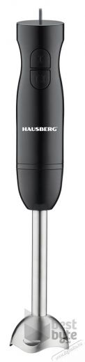 HAUSBERG HB-7674NG 300W fekete botmixer Konyhai term&eacute;kek - Konyhai kisg&eacute;p (elők&eacute;sz&iacute;t&eacute;s / feldolgoz&aacute;s) - Botmixer - 502448