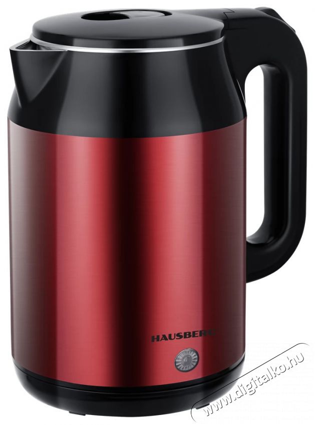 HAUSBERG HB-3623RS 2,2L v&ouml;r&ouml;s dupla fal&uacute; ac&eacute;l v&iacute;zforral&oacute; 1800W Konyhai term&eacute;kek - V&iacute;zforral&oacute; / teafőző - 502198