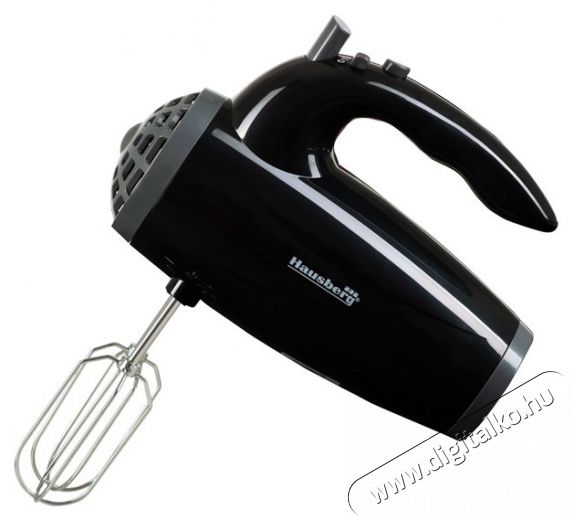 HAUSBERG HB-4119NG 300W-os fekete elektromos k&eacute;zimixer r&eacute;z motorral Konyhai term&eacute;kek - Konyhai kisg&eacute;p (elők&eacute;sz&iacute;t&eacute;s / feldolgoz&aacute;s) - K&eacute;zi mixer - 502542