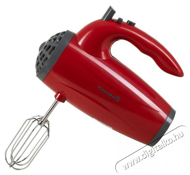HAUSBERG HB-4119RS 300W v&ouml;r&ouml;s elektromos k&eacute;zimixer r&eacute;z motorral Konyhai term&eacute;kek - Konyhai kisg&eacute;p (elők&eacute;sz&iacute;t&eacute;s / feldolgoz&aacute;s) - K&eacute;zi mixer - 502544