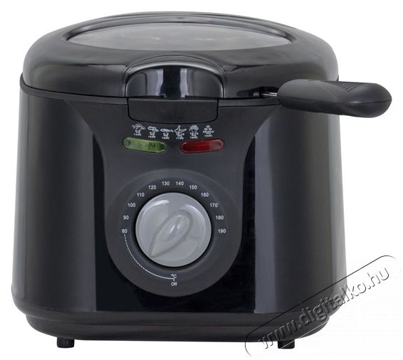 HAUSBERG HB-1331NG 2.5 literes 1450W ablakos fekete elektromos olajs&uuml;tő Konyhai term&eacute;kek - Konyhai kisg&eacute;p (s&uuml;t&eacute;s / főz&eacute;s / hűt&eacute;s / &eacute;telk&eacute;sz&iacute;t&eacute;s) - Olajs&uuml;tő - 503116