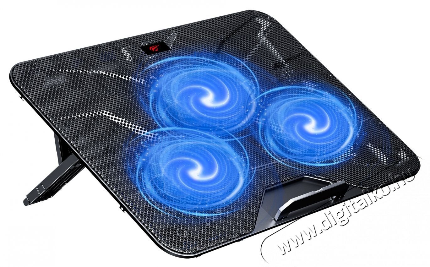 Havit F2067 notebook hűtő, max. 18,3 h&uuml;velykes, 3 db 125 mm-es ventil&aacute;tor, kettős USB, 28 db, &aacute;ll&iacute;that&oacute; l&eacute;g&aacute;raml&aacute;s, &aacute;ll&iacute;that&oacute; magass&aacute;g&uacute;, fekete Iroda &eacute;s sz&aacute;m&iacute;t&aacute;stechnika - Notebook kieg&eacute;sz&iacute;tő - USB laptop hűtő - 533425