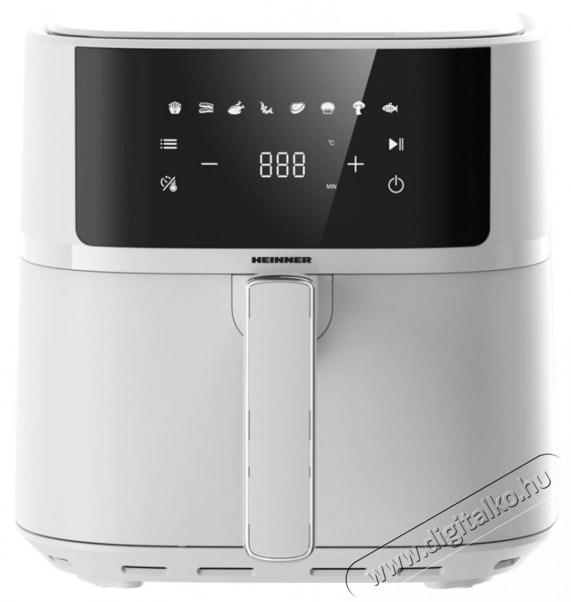 Heinner HAF-B6WH17SQ airfryer Konyhai term&eacute;kek - Konyhai kisg&eacute;p (s&uuml;t&eacute;s / főz&eacute;s / hűt&eacute;s / &eacute;telk&eacute;sz&iacute;t&eacute;s) - L&eacute;gkever&eacute;ses főzőg&eacute;p / elektromos kukta / multifunkci&oacute;s s&uuml;tő - 501327