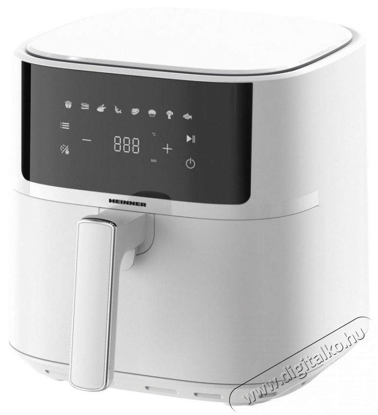 Heinner HAF-B6WH17SQ airfryer Konyhai term&eacute;kek - Konyhai kisg&eacute;p (s&uuml;t&eacute;s / főz&eacute;s / hűt&eacute;s / &eacute;telk&eacute;sz&iacute;t&eacute;s) - L&eacute;gkever&eacute;ses főzőg&eacute;p / elektromos kukta / multifunkci&oacute;s s&uuml;tő - 501327