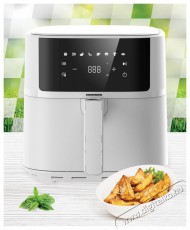 Heinner HAF-B6WH17SQ airfryer Konyhai term&eacute;kek - Konyhai kisg&eacute;p (s&uuml;t&eacute;s / főz&eacute;s / hűt&eacute;s / &eacute;telk&eacute;sz&iacute;t&eacute;s) - L&eacute;gkever&eacute;ses főzőg&eacute;p / elektromos kukta / multifunkci&oacute;s s&uuml;tő - 501327