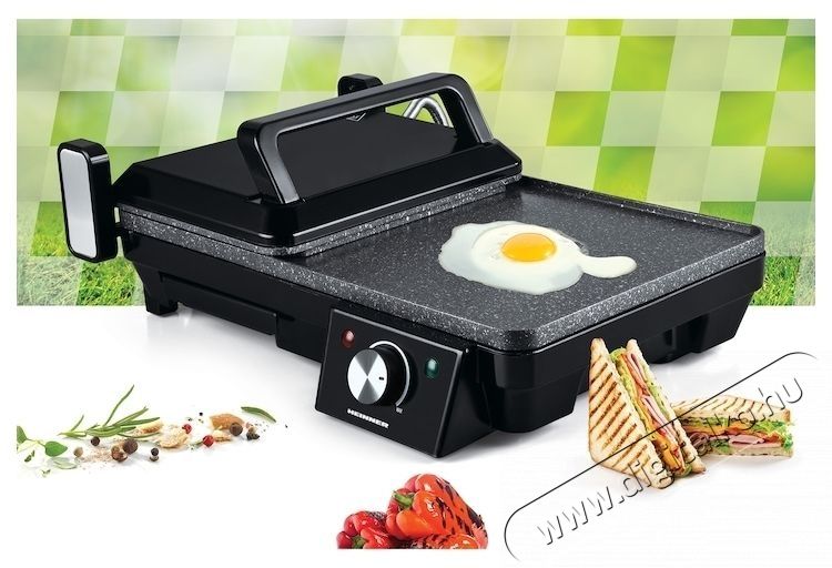 Heinner Elektromos grill Heinner HEG-F20002P, 2000 W, nyit&aacute;s 105  &eacute;s 180 , tapad&aacute;sg&aacute;tl&oacute; m&aacute;rv&aacute;ny bevonat, fekete Konyhai term&eacute;kek - Konyhai kisg&eacute;p (s&uuml;t&eacute;s / főz&eacute;s / hűt&eacute;s / &eacute;telk&eacute;sz&iacute;t&eacute;s) - Kontakt grill s&uuml;tő / s&uuml;tőlap - 533469