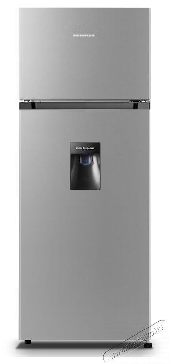 Heinner HF-HS205SWDE++ k&eacute;tajt&oacute;s hűtőszekr&eacute;ny, 206l, V&iacute;zadagol&oacute;, LED vil&aacute;g&iacute;t&aacute;s, E energiaoszt&aacute;ly, H: 143.4cm, Ez&uuml;st Konyhai term&eacute;kek - Hűtő, fagyaszt&oacute; (szabadon&aacute;ll&oacute;) - Fel&uuml;lfagyaszt&oacute;s kombin&aacute;lt hűtő - 533478