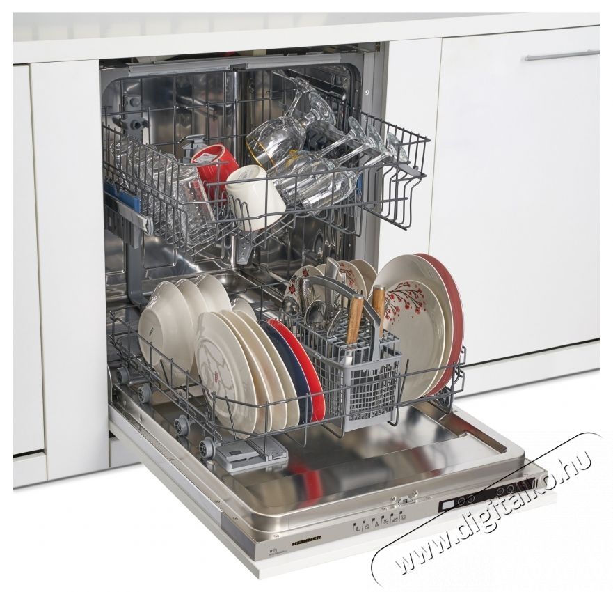 Heinner HDW-BI6006IE++ Be&eacute;p&iacute;thető mosogat&oacute;g&eacute;p, E energiaoszt&aacute;ly, ez&uuml;st Konyhai term&eacute;kek - Mosogat&oacute;g&eacute;p - Norm&aacute;l (60cm) be&eacute;p&iacute;thető mosogat&oacute;g&eacute;p - 535240