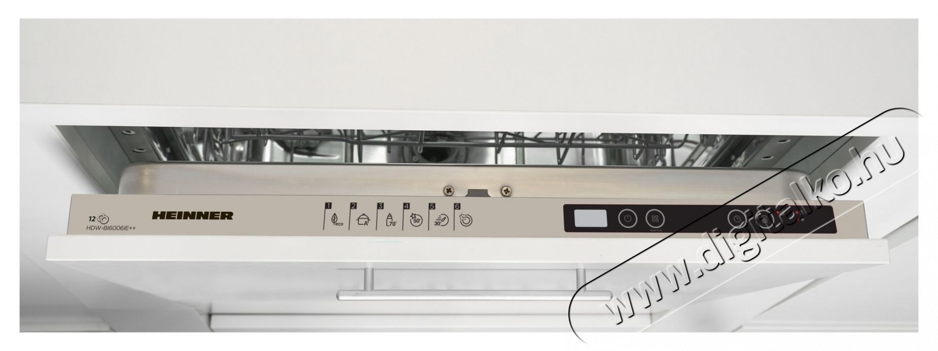 Heinner HDW-BI6006IE++ Be&eacute;p&iacute;thető mosogat&oacute;g&eacute;p, E energiaoszt&aacute;ly, ez&uuml;st Konyhai term&eacute;kek - Mosogat&oacute;g&eacute;p - Norm&aacute;l (60cm) be&eacute;p&iacute;thető mosogat&oacute;g&eacute;p - 535240