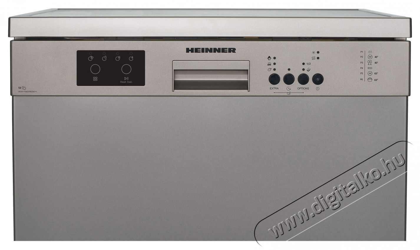 Heinner HDW-FS6006DSE++ Szabadon&aacute;ll&oacute; mosogat&oacute;g&eacute;p, ez&uuml;st Konyhai term&eacute;kek - Mosogat&oacute;g&eacute;p - Norm&aacute;l (60cm) szabadon&aacute;ll&oacute; mosogat&oacute;g&eacute;p - 535247