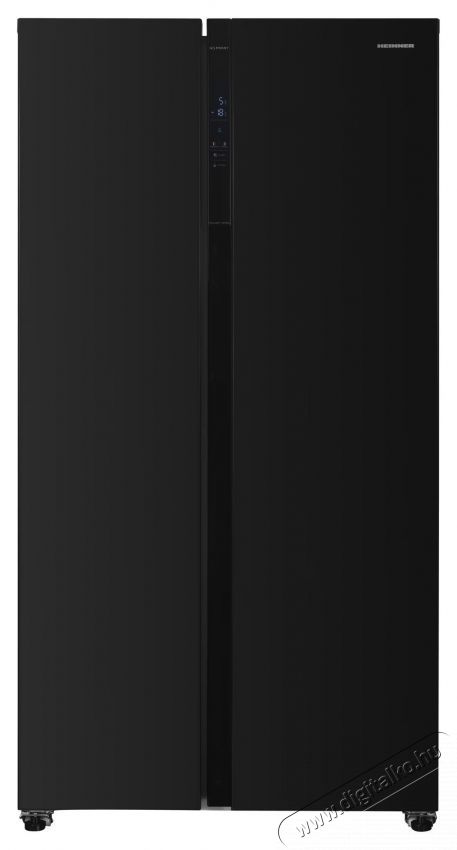Heinner HSBS-H442NFBKE++ side by side hűtőszekr&eacute;ny, M:177cm, 436L, E energiaoszt&aacute;ly, fekete Konyhai term&eacute;kek - Hűtő, fagyaszt&oacute; (szabadon&aacute;ll&oacute;) - Amerikai t&iacute;pus&uacute; Side By Side hűtő - 535261