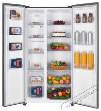 Heinner HSBS-H442NFGWHE++ Side by side hűtő, 442 l, M:177cm, Total NoFrost, Display, E energiaoszt&aacute;ly, Feh&eacute;r Konyhai term&eacute;kek - Hűtő, fagyaszt&oacute; (be&eacute;p&iacute;thető) - Amerikai t&iacute;pus&uacute; Side By Side hűtő - 535266