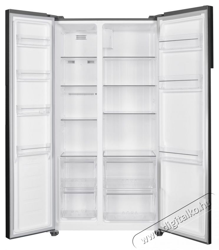 Heinner HSBS-HM442NFINVXD side by side hűtőszekr&eacute;ny Konyhai term&eacute;kek - Hűtő, fagyaszt&oacute; (szabadon&aacute;ll&oacute;) - Amerikai t&iacute;pus&uacute; Side By Side hűtő - 535260