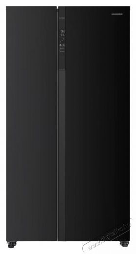 Heinner HSBS-HM532NFBKE++ Side by side hűtőszekr&eacute;ny, 532 l, Full No Frost, E energiaoszt&aacute;ly, Touch LED kijelző, Smart, Eco, Ajt&oacute;riaszt&oacute;, M 177cm, Fekete Konyhai term&eacute;kek - Hűtő, fagyaszt&oacute; (szabadon&aacute;ll&oacute;) - Amerikai t&iacute;pus&uacute; Side By Side hűtő - 535263