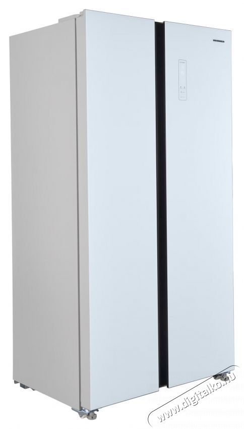 Heinner HSBS-HM532NFGWHE++ Side by side hűtőszekr&eacute;ny, 532 l, No Frost, LED kijelző, E energiaoszt&aacute;ly, Smart, Nyitott ajt&oacute; riaszt&oacute;, M 177 cm, Feh&eacute;r Konyhai term&eacute;kek - Hűtő, fagyaszt&oacute; (szabadon&aacute;ll&oacute;) - Amerikai t&iacute;pus&uacute; Side By Side hűtő - 535271