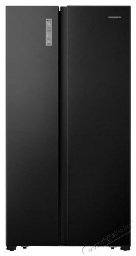 Heinner HSBS-HS519NFBKE++ Side by side hűtőszekr&eacute;ny, 519 l, Full No Frost, E energiaoszt&aacute;ly, Kijelző &eacute;rint&eacute;s, Nyitott ajt&oacute; riaszt&oacute;, M 1786 cm, Fekete Konyhai term&eacute;kek - Hűtő, fagyaszt&oacute; (szabadon&aacute;ll&oacute;) - Amerikai t&iacute;pus&uacute; Side By Side hűtő - 535269