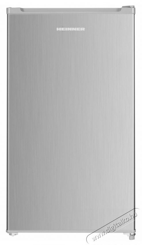 Heinner HF-HM90SE++ Hűtőszekr&eacute;ny, 90 l, E energiaoszt&aacute;ly, LED vil&aacute;g&iacute;t&aacute;s, M 85 cm, Ez&uuml;st Konyhai term&eacute;kek - Hűtő, fagyaszt&oacute; (szabadon&aacute;ll&oacute;) - Egyajt&oacute;s hűtő - 535255