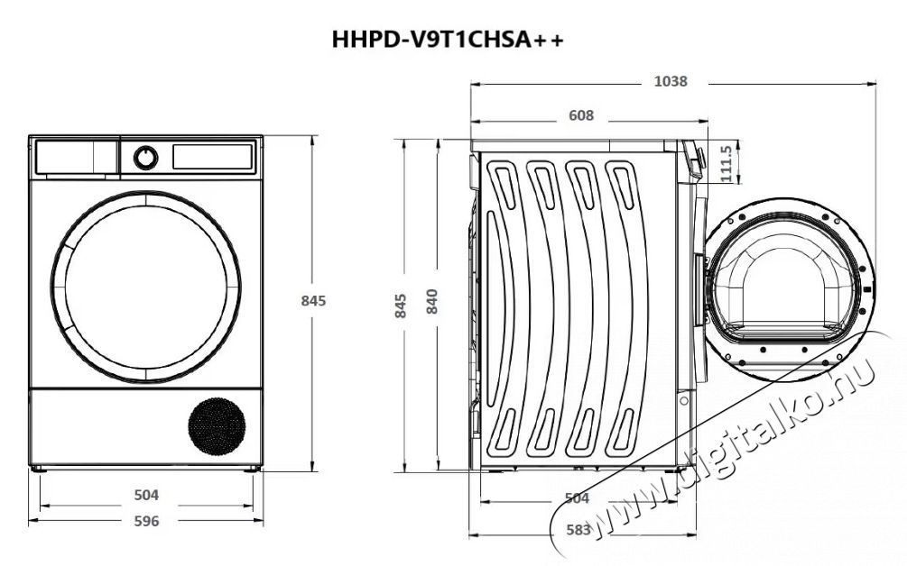 Heinner HHPD-V9T1CHSA++ Hőszivatty&uacute;s sz&aacute;r&iacute;t&oacute;g&eacute;p, 9 kg, A+/E energiaoszt&aacute;ly, LED kijelző, Anti-creasing funkci&oacute;, Ez&uuml;st H&aacute;ztart&aacute;s / Otthon / K&uuml;lt&eacute;r - Mos&oacute;g&eacute;p / sz&aacute;r&iacute;t&oacute;g&eacute;p - Sz&aacute;r&iacute;t&oacute;g&eacute;p - 536863