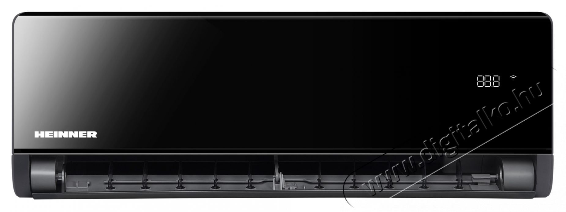 Heinner BlackPearl 12000 BTU Wi-Fi kl&iacute;ma, A+++/A++ oszt&aacute;ly, Super Ioniz&aacute;ci&oacute;s funkci&oacute;, Breeze away, Active clean, t&uuml;k&ouml;rfekete panel, HAC-BP12WIFI-BK H&aacute;ztart&aacute;s / Otthon / K&uuml;lt&eacute;r - Ventil&aacute;tor / L&eacute;gkondicion&aacute;l&oacute; - Split kl&iacute;ma - 536784