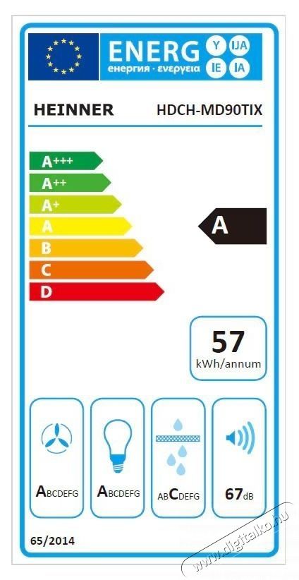 Heinner HDCH-MD90TIX dekorat&iacute;v p&aacute;raelsz&iacute;v&oacute; Konyhai term&eacute;kek - P&aacute;raelsz&iacute;v&oacute; - Be&eacute;p&iacute;thető / kih&uacute;zhat&oacute; - 536810